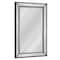 Head West Black Metro Beaded Glass Framed Vanity Mirror - 36" x 24"